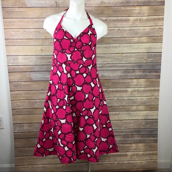 Jcrew Printed Halter Embossed Beach Dress